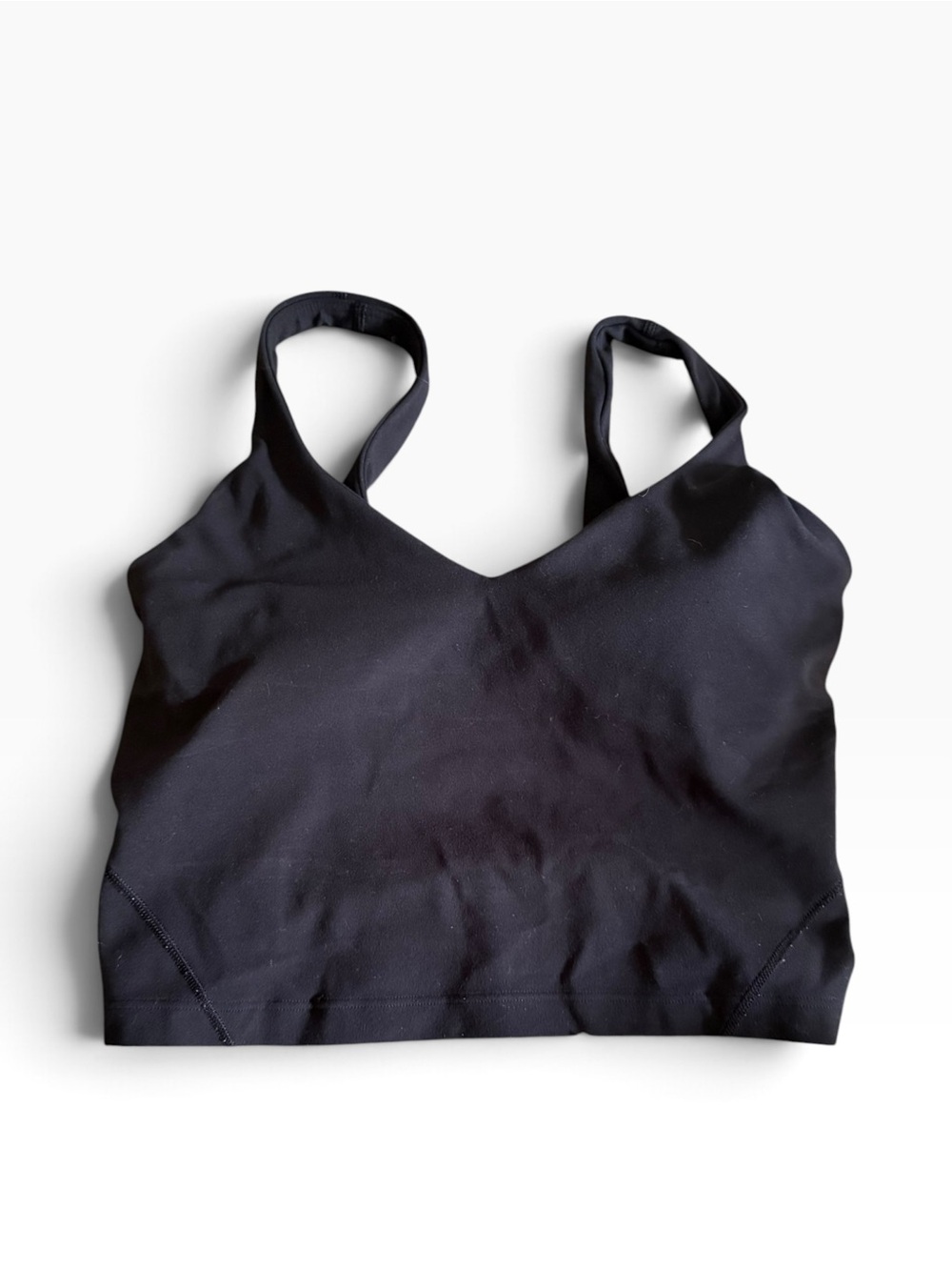 Lululemon align cropped black tank size 4